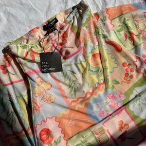 Fruit/Veggies Colorful Mesh Tube Dress